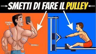 WORKOUT DORSALI e SCHIENA ALTA🚫SMETTI SUBITO di fare il PULLEY BASSO in questo modo🚫 [upl. by Schouten]