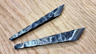 Mini Kiridashi Style Knife out of Scrap Steel bushcraft knife diy [upl. by Haneen]