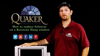 Replace Balancers on a Quaker Keystone Series Hung Window [upl. by Eillib475]