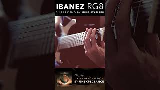 Testing Ibanez RG8 8 string guitar with EMG 808X pickups [upl. by Dlanar]