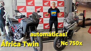 África twin 1100cc com NC 750x DCT automáticas [upl. by Lamberto]