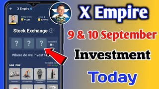 Xempire Investment Today  Xempire Investment Today 9 September  Xempire Stock Exchange Today [upl. by Acirtap366]