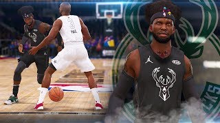 NBA Live 19 The One Career  LeRange Takes Over The All Star Game Nut Meg Gawd Dominates [upl. by Vish398]