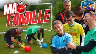 FOOTBALL CHALLENGES VS MA FAMILLE  Jeux olympiques version football [upl. by Gabe655]