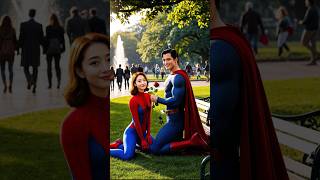 Superman and SpiderGirl shorts short avengers marvel dc superhero dcsuperheroes [upl. by Enitsuj]