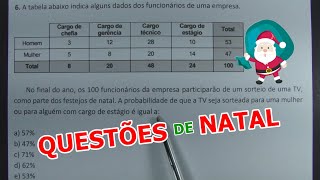 QUESTOES DE NATAL  6 QUESTÕES DE CONCURSO [upl. by Salomie]