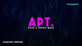 ROSE amp Bruno Mars – APT Karaoke Version [upl. by Dlanod534]