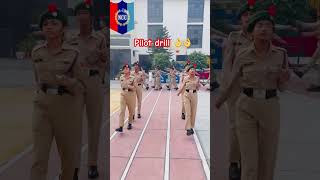 Ncc girls piloting 👌🇮🇳🫡 trending shortvideo shorts shortsfeed ncc viralshorts army drill [upl. by Francklyn]