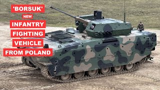 NEW BORSUK INFANTRY FIGHTING VEHICLE bojowy wóz piechoty from Poland Military News Video [upl. by Kerwon]