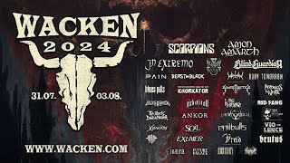 Drohnenshow Wacken Bandankündigung WOA 2024 [upl. by Saibot]