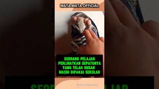 Moment Sedih Pelajar Pakai Sepatu Rusak Banget Ke Sekolah shorts viralshorts trendingshorts [upl. by Eseerehc]