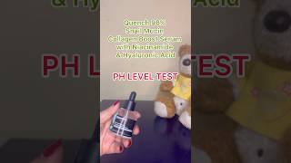 Quench 96 Snail Mucin Collagen Boost Serum ph test shortvideo shorts ytshorts phtesting [upl. by Primaveras]