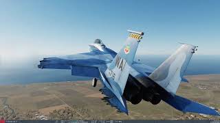 Crazy High GForce Flight in F15C Eagle  DCS World 29 Sim  Cockpit POV  GLOC amp Wing Damage [upl. by Tome]