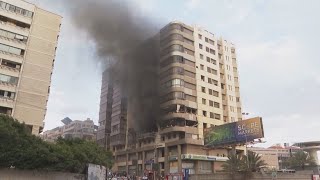 Israeli airstrike hits residential building near Iranian embassy [upl. by God]