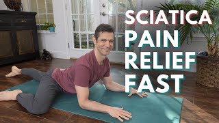 5 min Yoga for Sciatica Pain Relief TOP 5 POSES [upl. by Stanford]