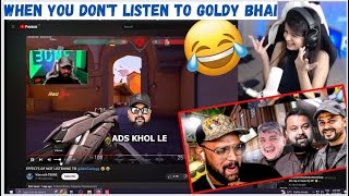 Krutika Reaction On Tbone  When You Dont Listen To Goldy bhai 🤣  Very Cute Reaction 😂 [upl. by Av734]