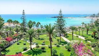 Nissi Beach Resort Cyprus Hotel and Room Tour [upl. by Ardnaik357]