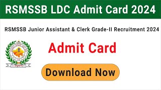 LDC Admit card 2024 jari [upl. by Atalaya820]