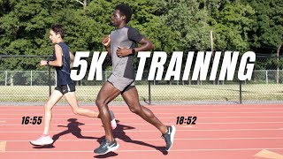 training for 5K PR  road to running a faster 5k  track workout [upl. by Salangi509]