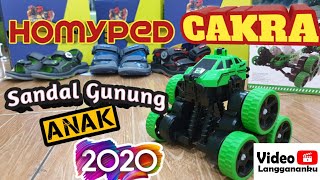 Homyped 2020 CAKRA  Sandal Gunung  HIJAU  Full Review Homyped Berhadiah Mainan Remote Control [upl. by Suirauqed]