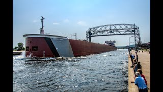 quotGottquot to get those sailboats out of the way The Edwin H Gott Departing Duluth after repairs [upl. by Zadoc425]