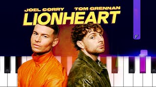 Joel Corry amp Tom Grennan  Lionheart Fearless Piano Tutorial [upl. by Anavas]