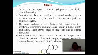 Introduction Steroids Cardiac Glycosides amp Triterpenoids [upl. by Ylluz514]