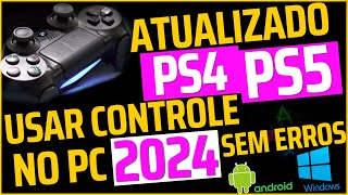 COMO USAR CONTROLE DE PS4 PS5 NO PC DS4 WINDOWS [upl. by Elletsirhc]