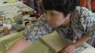 Kyoko Hirai  Close Up Four Traditional Mokuhanga Printing Techniques [upl. by Normand109]