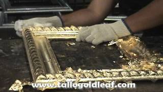 how to apply gold leaf on picture frames [upl. by Sitsuj]