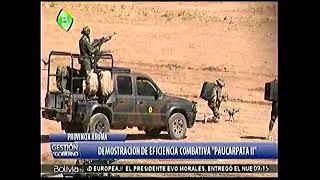 2017 Aniversario del ejercito Boliviano Demostracion Eficiencia Combativa PAUCARPATA II [upl. by Suolekcin]