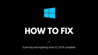 How To Fix Scanning and Repairing Drive Stuck on Windows 1110 [upl. by Acinet]