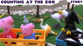 Peppa Pig Counting Story At The Zoo with Thomas And Friends [upl. by Kaylil]