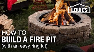 How To Build a Fire Pit wa Ring Kit [upl. by Masterson]