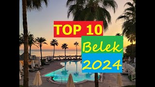 TOP 10 BEST 5 STAR HOTELS BELEK TURKEY 2024 [upl. by Ennairac]