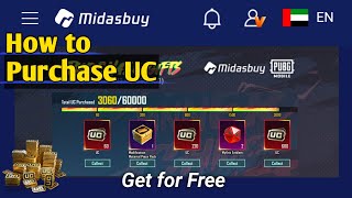 how to purchase uc in Midasbuy amp Get Extra Free UC in PUBG Mobile Purchase gift 2024 [upl. by Aitnahs]