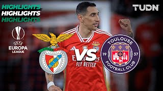 HIGHLIGHTS  Benfica vs Toulouse  UEFA Europa League 202324  Playoffs  TUDN [upl. by Yalc]