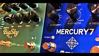 Strymon BigSky Cloud Mode VS Meris Mercury 7 Cathedra Mode [upl. by Syah]