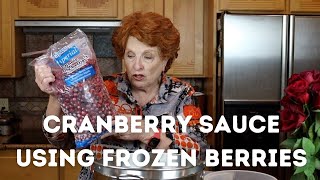 Cranberry Sauce Using Frozen Berries [upl. by Ioab]