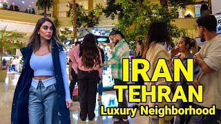 IRAN TEHRAN 🇮🇷 Luxury Neighborhood And Iranian NightLife ایران [upl. by Cadel]