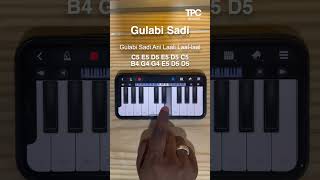 Gulabi Sadi Piano Tutorial  Easy Piano Tutorial  ThePianoClass [upl. by Yenaiv261]