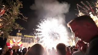 Sannat 2024 Pyro Catherine Wheel With Music [upl. by Bloch]