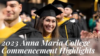 2023 Anna Maria College Commencement Highlights [upl. by Mayhs]