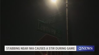 Stabbing near IWA causes a stir during game [upl. by Valorie]