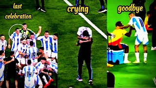 Angel Di Maria emotional moments of his last match Argentina vs Colombia  Di maria farewell [upl. by Lienahs]