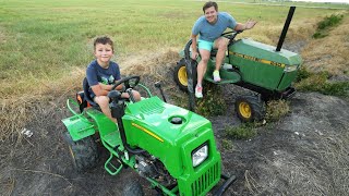 Hudson finds the best kids tractor compilation  Tractors for kids [upl. by Adnahc]