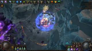 Under 1 Mirror 260M DPS Trickster Rathpith Globe Hexblast Mine T16 Glacier Rogue Exile POE 325 [upl. by Nahsez]