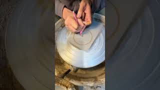 도예 도자기 물레 pottery ceramic clay Wheelthrowing asmr trimming [upl. by Swithin]