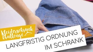 Kleiderschrank organisieren 👗 Nie wieder aufräumen mit KonMari amp Co  Kleiderschrank Challenge [upl. by Letha]