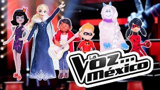 🗣 La VOZ MEXICO con Juguetes 🎤 Maluma Carlos Rivera Annita y Lele Pons  Juguetes Fantasticos [upl. by Aney72]